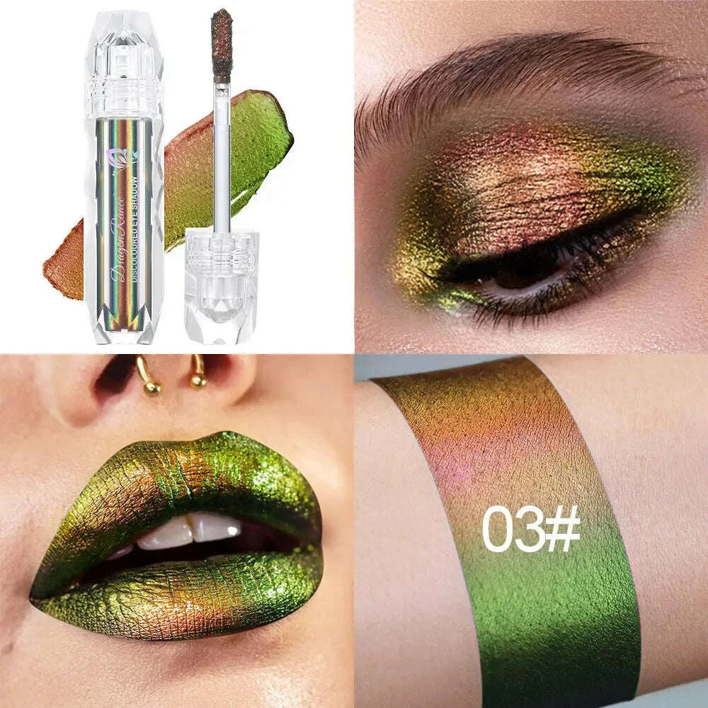 KIMLUD, Chameleon Metal Lip Gloss Liquid Lipstick Brightening Long-Lasting Lip Gloss Multi-Color Long-Lasting Moisturizing Non-Stick Cup, KIMLUD Womens Clothes