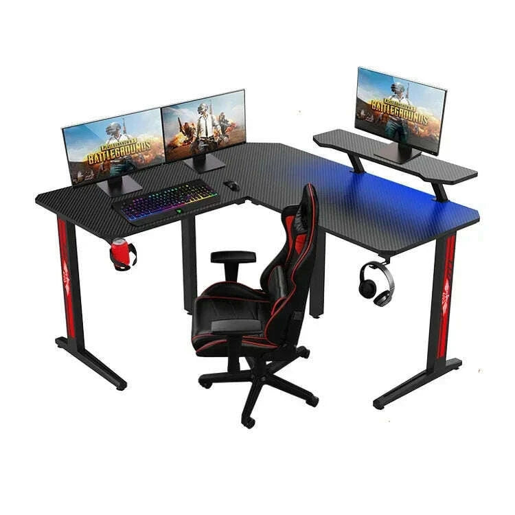 manufacturer-l-shaped-gaming-desk-rgb-modern-large-custom-black-gaming-table-pc-desk-with-cup-holderheadphone-hookkimlud-womens-fashion-34603903