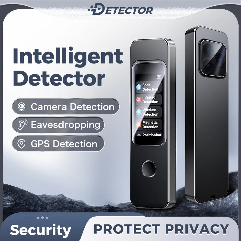Anti Spy Detector With GPS And Infrared Scanner — Black | KIMLUD