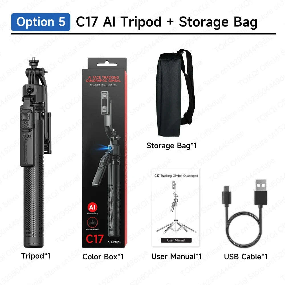 tokqi-c17-ai-tracking-gimbal-cellphone-stand-extension-rod-selfie-stick-tripod-360°-auto-rotate-for-smartphones-shooting-vlogkimludkimlud-35562872