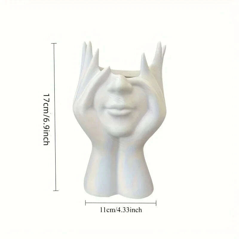 Creative Human Body Art Styling Office Supplies Desktop Multifunctional Storage Pen Holder Makeup Brush Holder Decoration