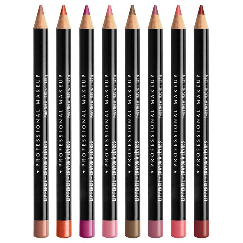 Slim Lip Pencil Nude Matte Creamy Lipstick Long-lasting Waterproof Plumping Lip Stain Natural Brown Lipliner Professional Makeup