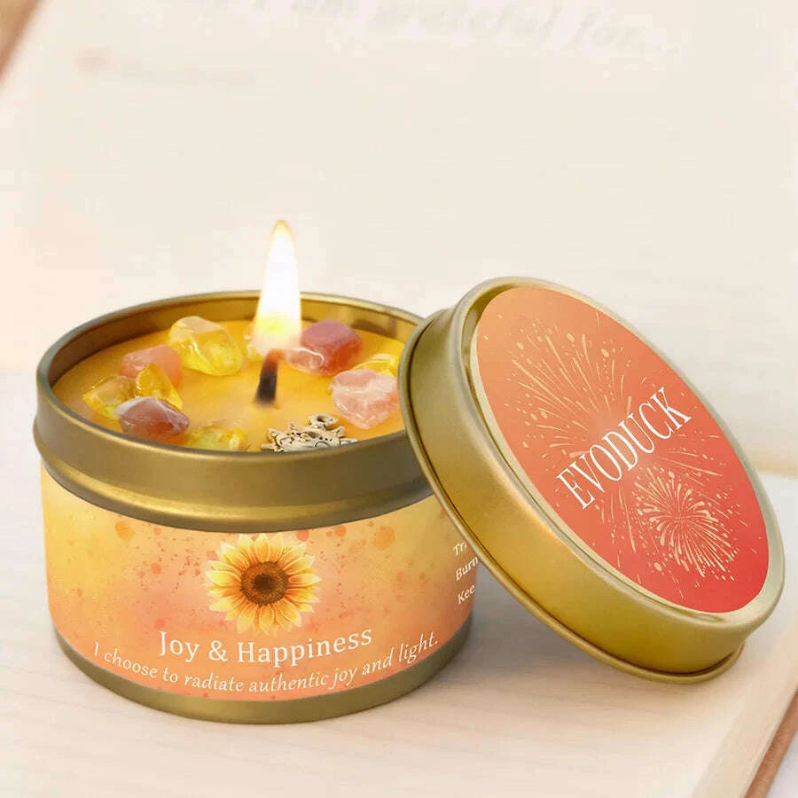 KIMLUD, Scented Candles 3oz Law of Attraction Joy Happiness Manifestation Energy Boosting Christmas Home Decoration Candle Holders Gift, KIMLUD Womens Clothes