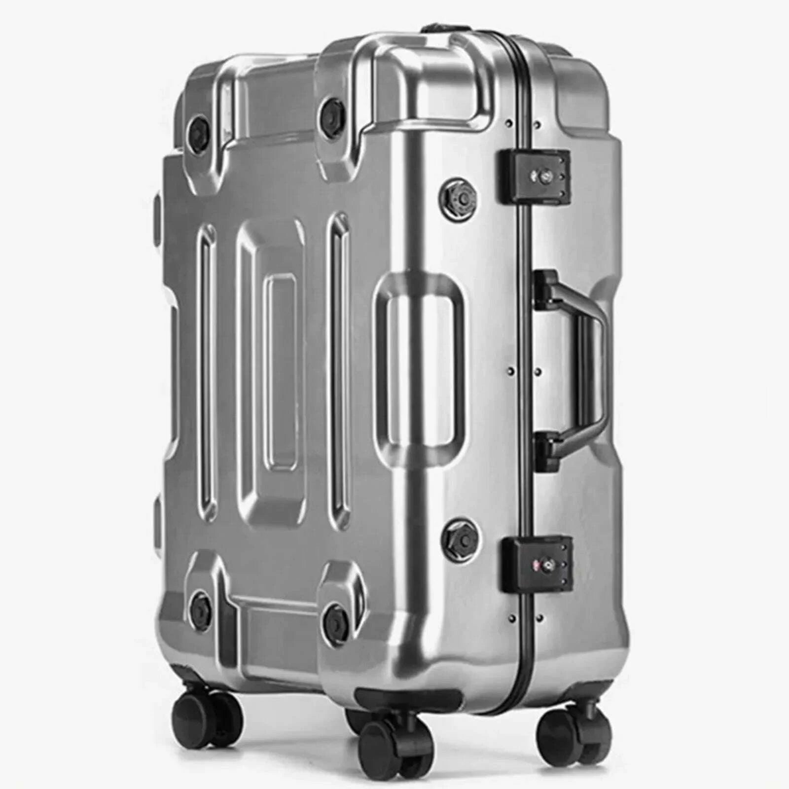 KIMLUD, 3D Aluminum Frame Trolley Case Travel Suitcase Luggage Password Storage Box Aviation Bag Rolling Silent 4 Wheels Baggage Handbag, KIMLUD Womens Clothes