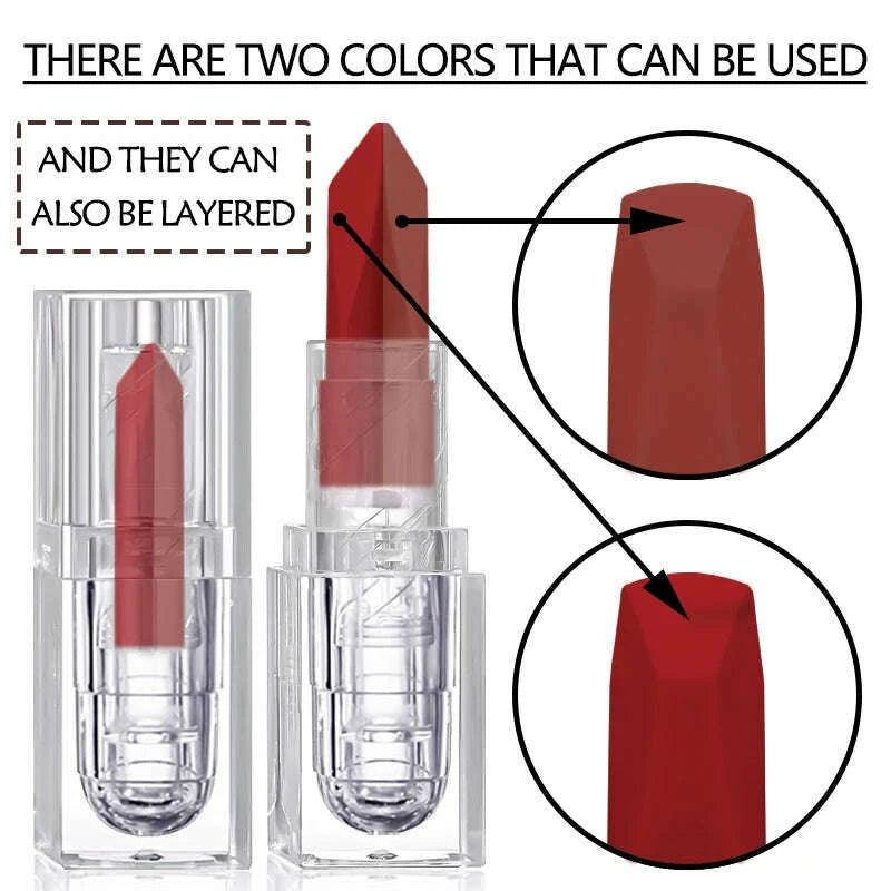 2-color-matte-lipstick-non-fading-non-stick-cup-long-lasting-velvet-finish-smooth-matte-lip-color-waterproof-smudge-proof-kimlud-kimlud-33918129