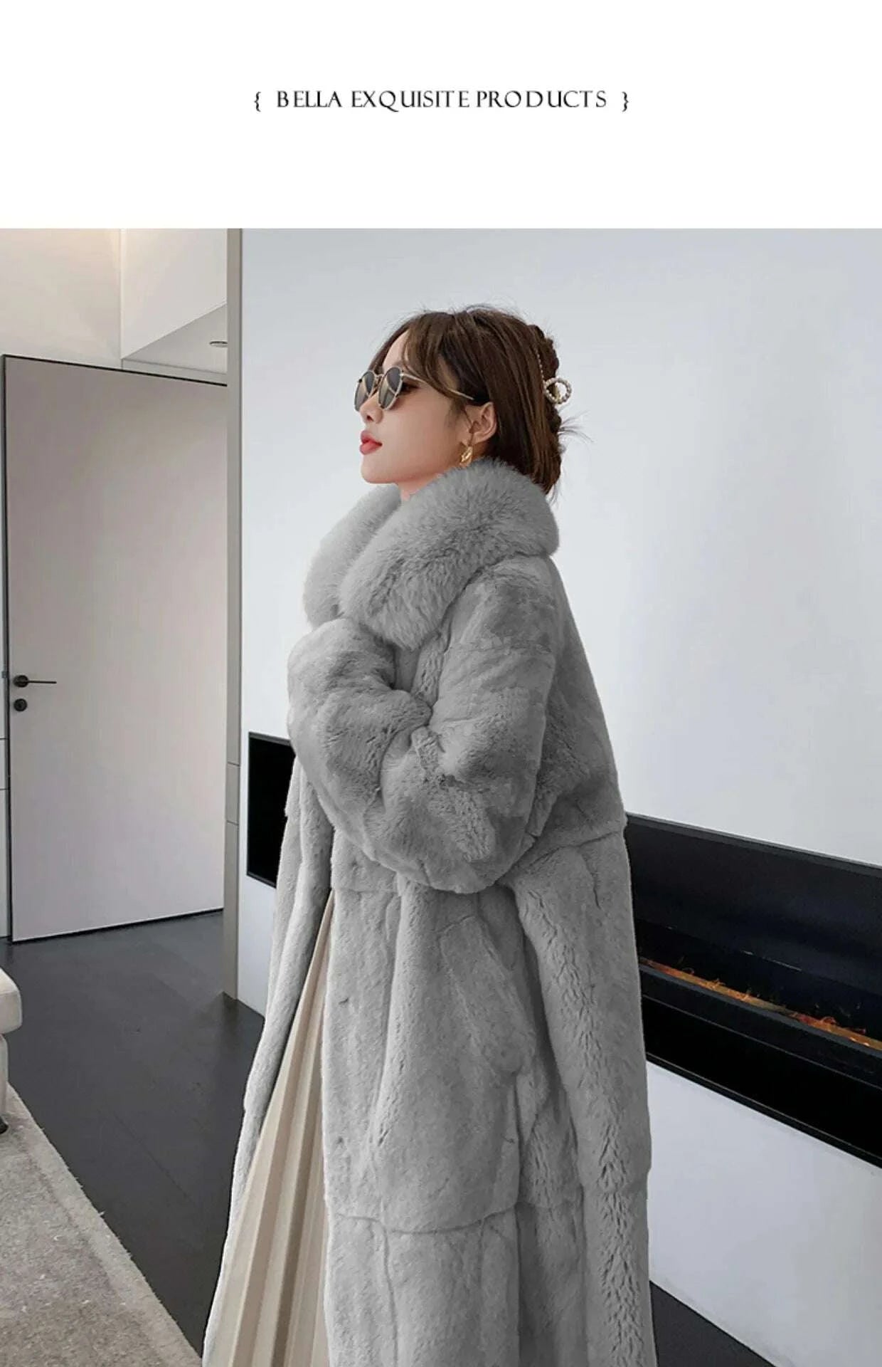 KIMLUD, 5XL Oversized Autumn Winter Faux Fur Coat Women Loose Long Plush Jackets Thick Warm OverCoat Female Large Fur Collar Parka 2023, KIMLUD Womens Clothes