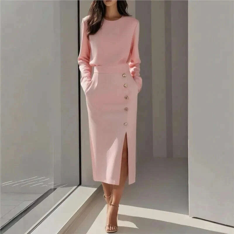 spring-autumn-fashion-o-neck-split-women-dress-elegant-button-solid-evening-dresses-new-casual-sleeveless-slim-office-lady-dresskimlud-womens-fashion-34625344
