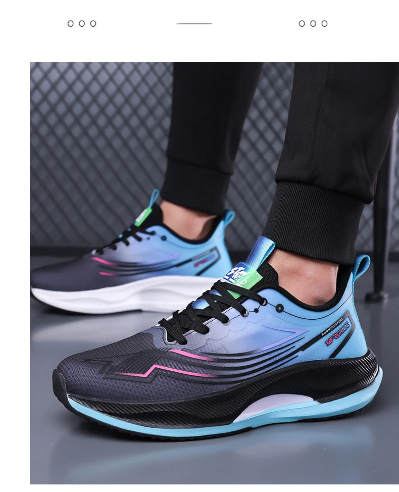 Men's Shoes Sports Shoes Shock-Absorbing Breathable Running Shoes Lightweight Sports Casual Comfortable Rebound and Versatile