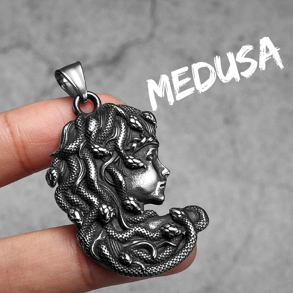Retro Mesusa Trendy Men Necklaces With Pendant Stainless Steel Jewelry For Male Women Punk Hip Hop Accessories Gifts Wholesale