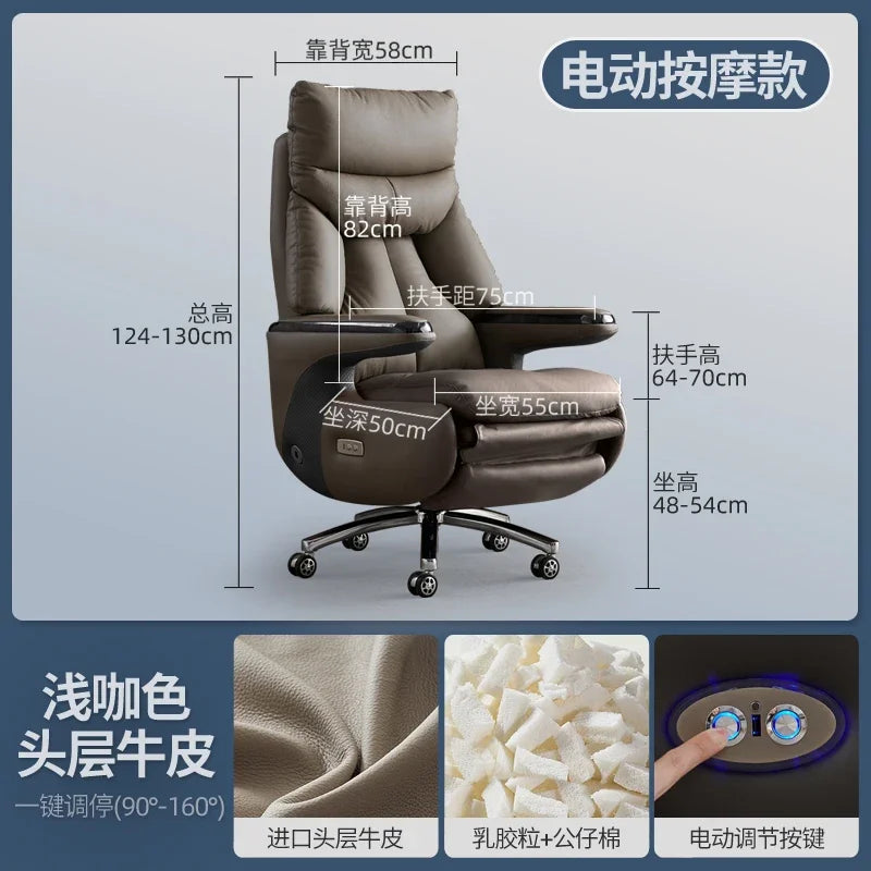 Zero Gravity Executive Chair Ergonomic Rolling — Taupe | KIMLUD