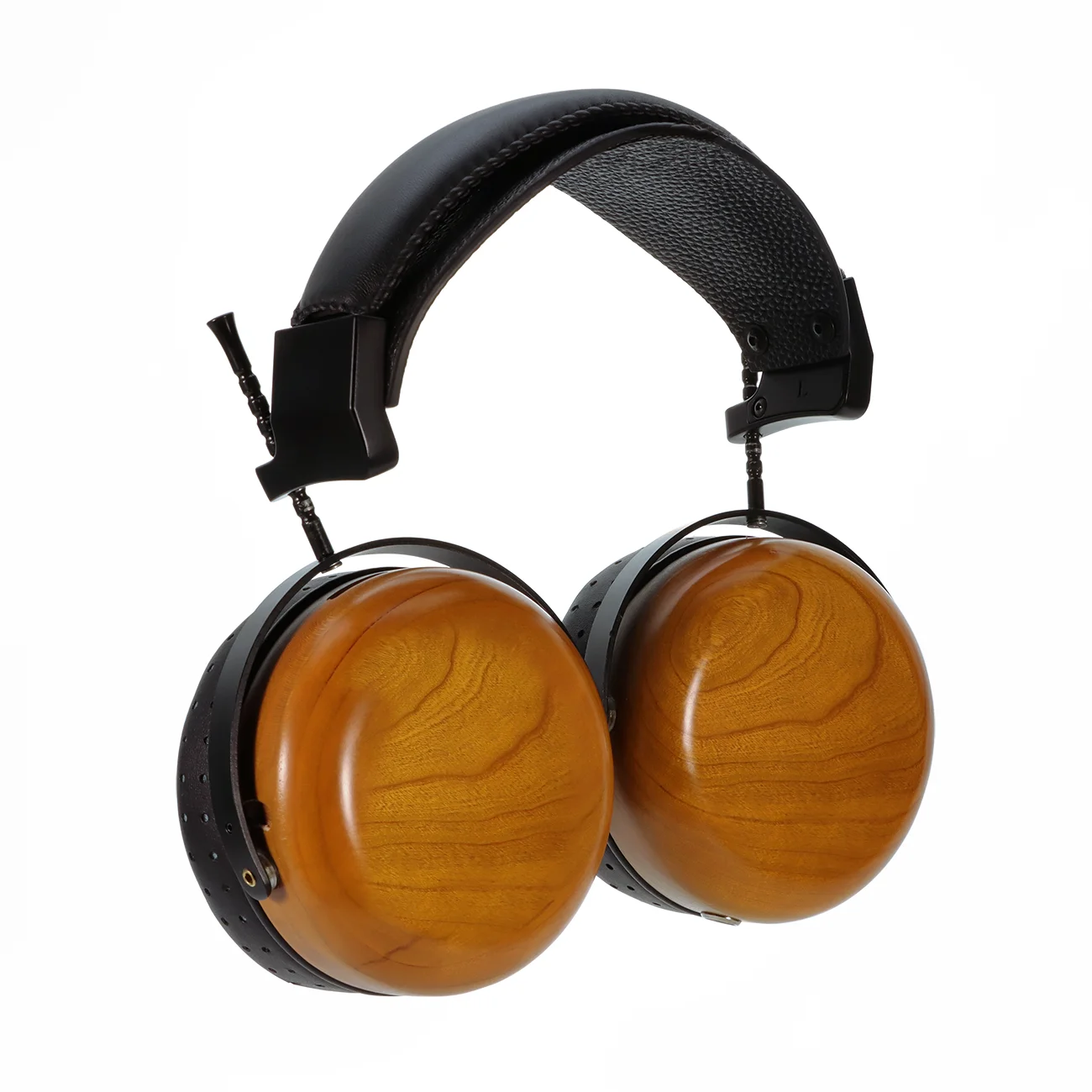 Amber-Brown Wood Over-Ear Headphones Open-Back — Amber-Brown Wood | KIMLUD