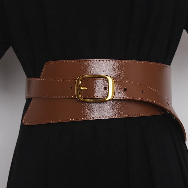 Belt – Wide Leather Belt – Cowskin | KIMLUD