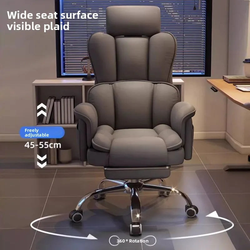 Computer Chair Home Bedroom, Office Chair Liftable, Desk, Chair, Comfortable Sedentary, E-sports, Leisure, Backrest Living Room