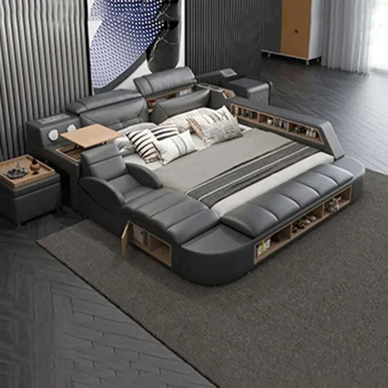 adjustable-electric-double-bed-frame-with-massager---modern-multifunctional-king-size-furniture-setkimlud-womens-fashion-34604022