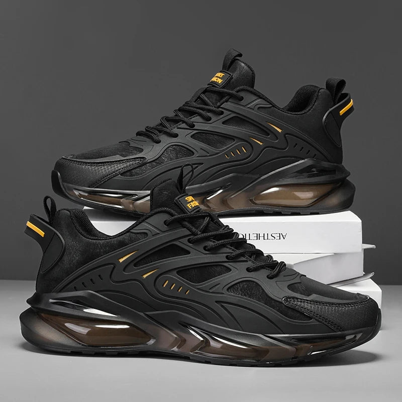 YRZL Men's Lightweight Running Shoes Breathable Mesh Walking Shoes Non Slip Comfortable Athletic Shoes for Men Sports Outdoor