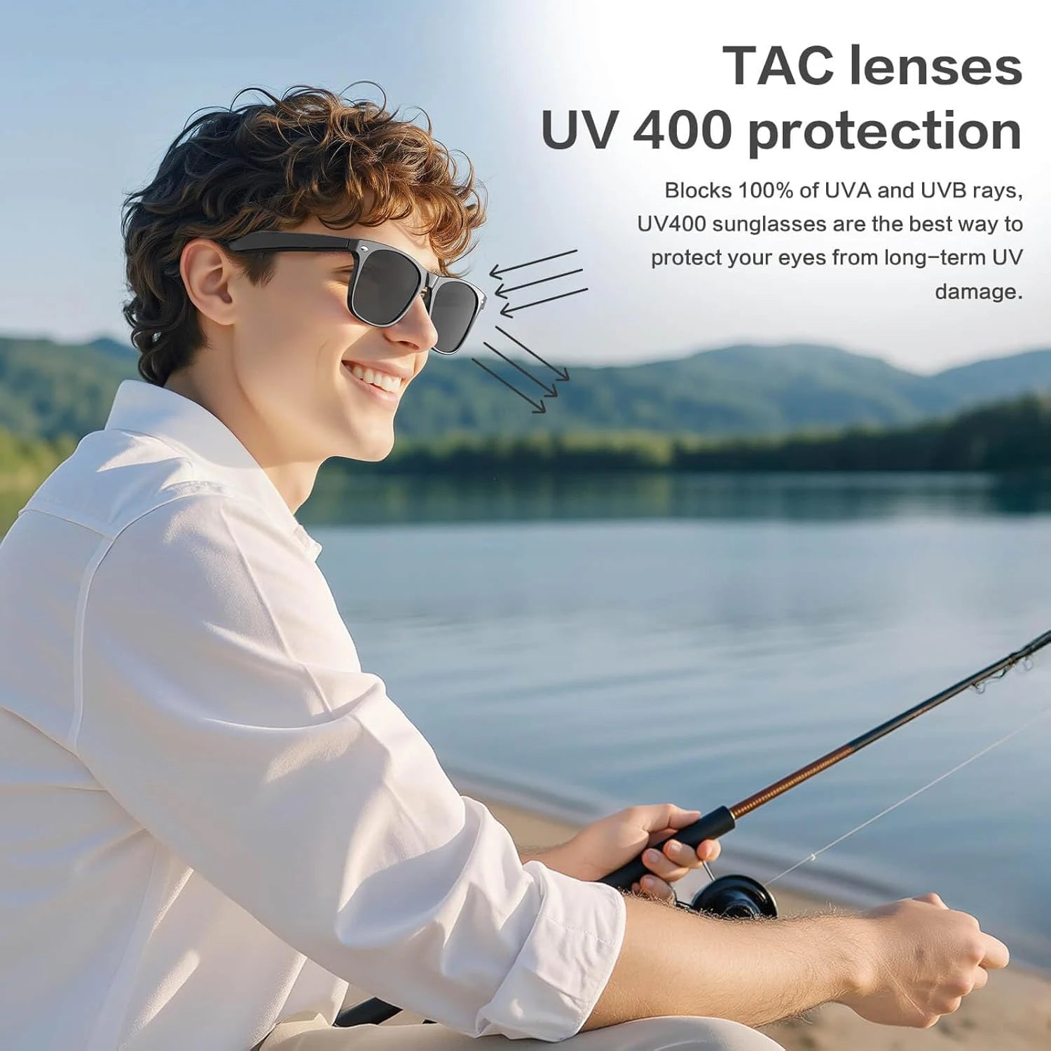 Black-Frame Smart Glasses Color-Changing Lenses AI Translator 720P Video — Black | KIMLUD