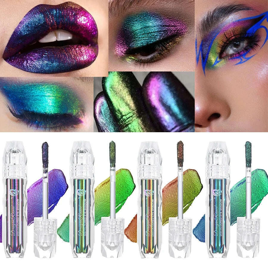 KIMLUD, Chameleon Metal Lip Gloss Liquid Lipstick Brightening Long-Lasting Lip Gloss Multi-Color Long-Lasting Moisturizing Non-Stick Cup, KIMLUD Womens Clothes