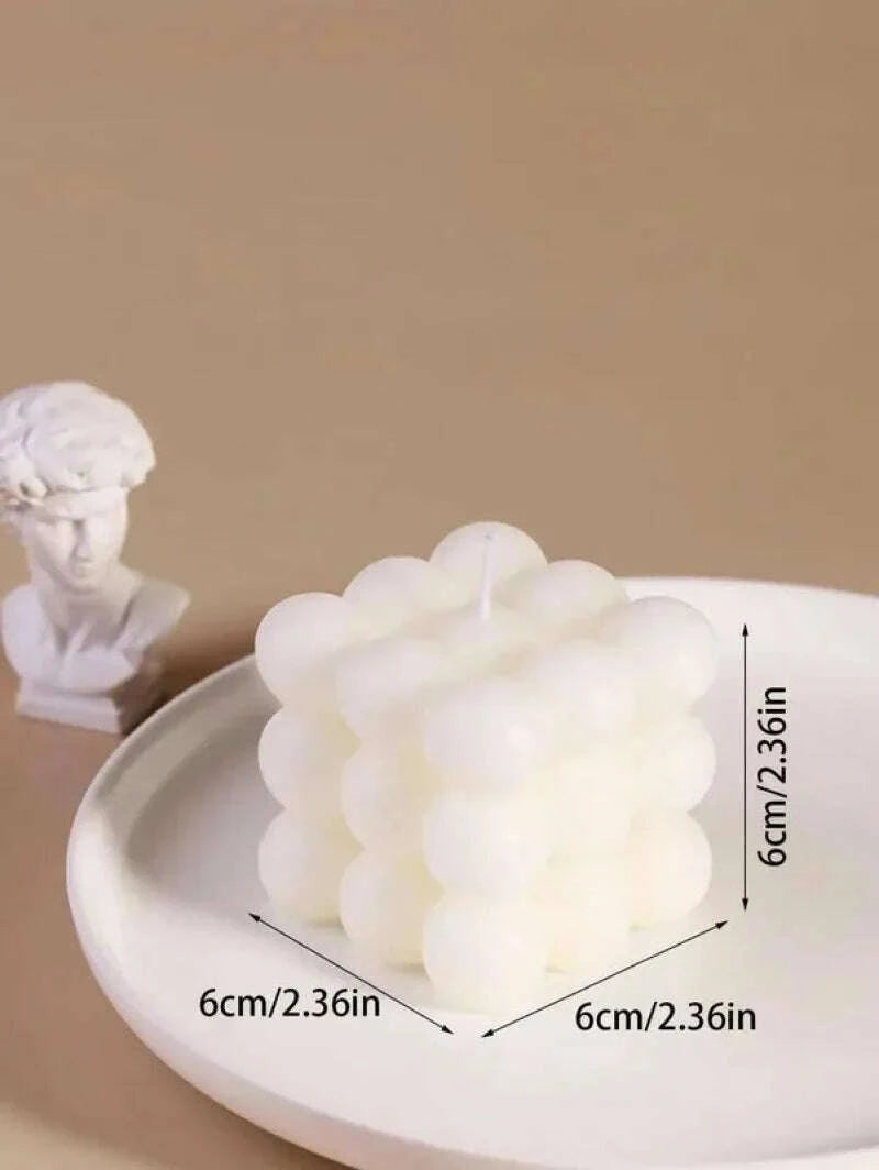 KIMLUD, 1pc Creative Ball-Shaped Soy Wax Magic Cube Aromatherapy Candle, High-End Wedding Favor Gift, Handmade Decorative Object, KIMLUD Womens Clothes