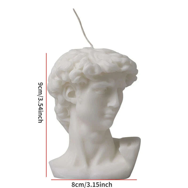 KIMLUD, Nordic Style David Scented Candles Mordern Home Desktop Decorations Accessories Aroma Candles Birthday Gifts Luxury Candle Decor, KIMLUD Womens Clothes