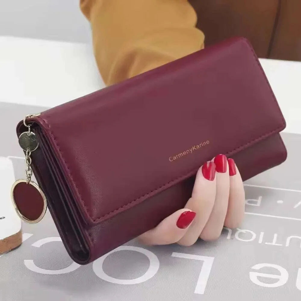 korean-fashion-triple-folding-multi-functional-large-capacity-womens-long-wallets-clutch-solid-color-texture-simple-and-elegantkimludkimlud-35578231
