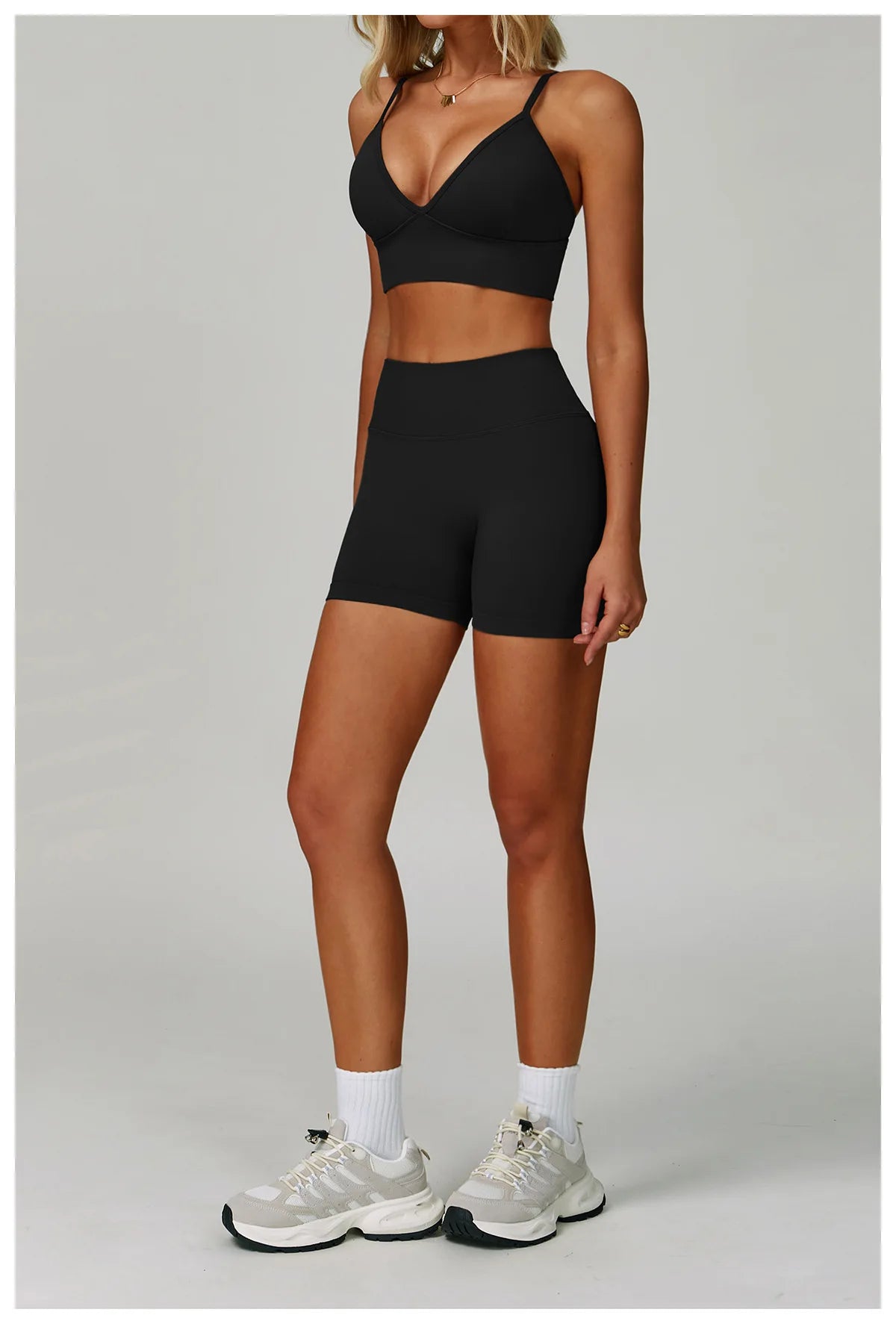 Seamless Nylon-Elastane Yoga Set High Waist Breathable — Crimson Red | KIMLUD