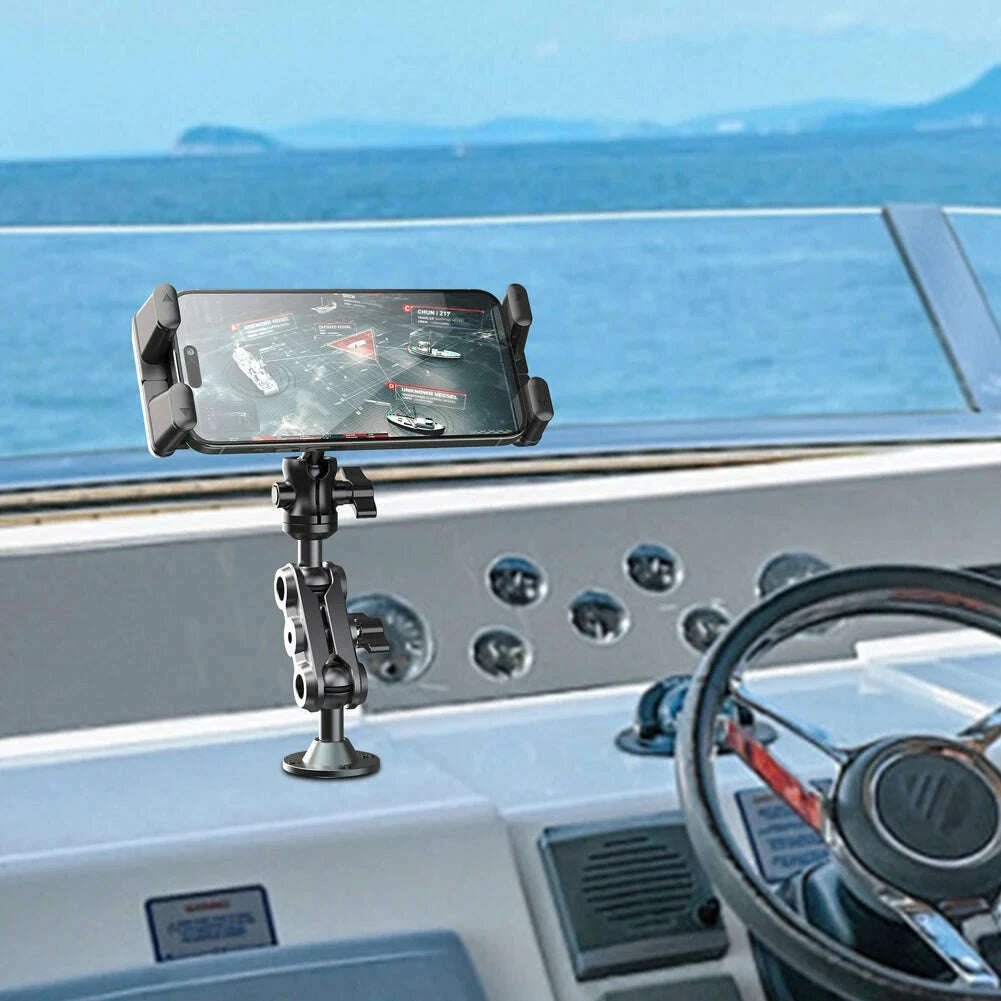 heavy-duty-tablet-holder-wear-resist-aluminum-drill-base-phone-rack-360-degree-rotable-car-dashboard-phone-mount-for-home-officekimlud-womens-fashion-34626856