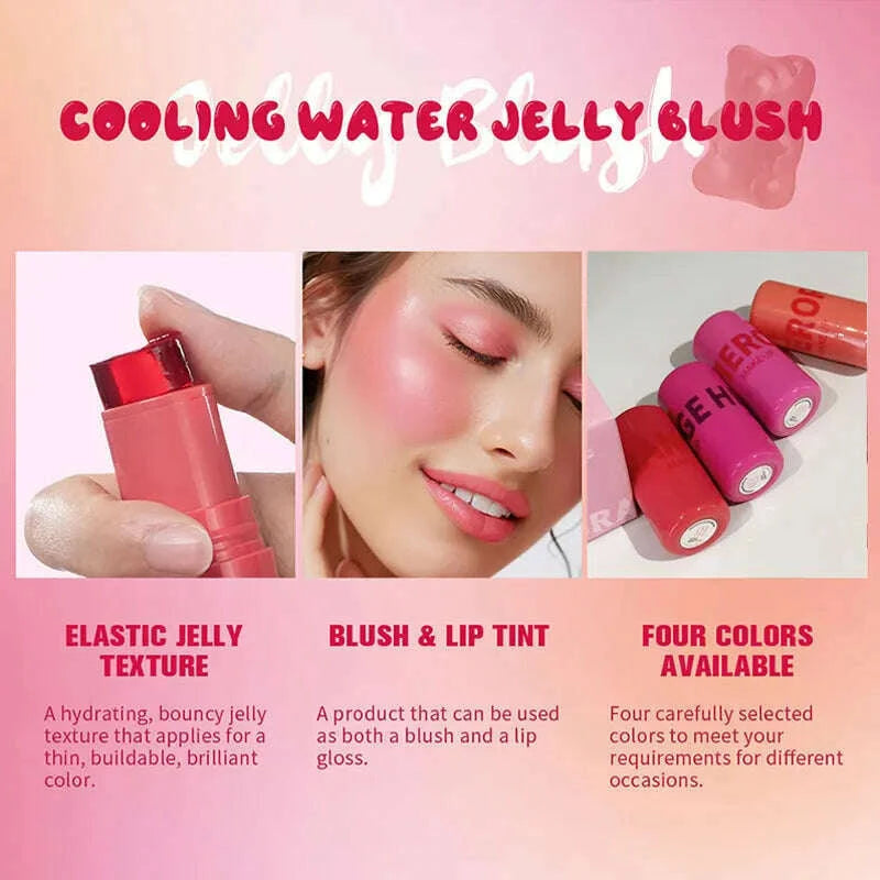 jelly-blush-lip-gloss-stick-for-lazy-people-to-contour-even-skin-tone-brighten-and-color-easy-to-apply-for-both-lips-and-facekimlud-womens-fashion-34598552