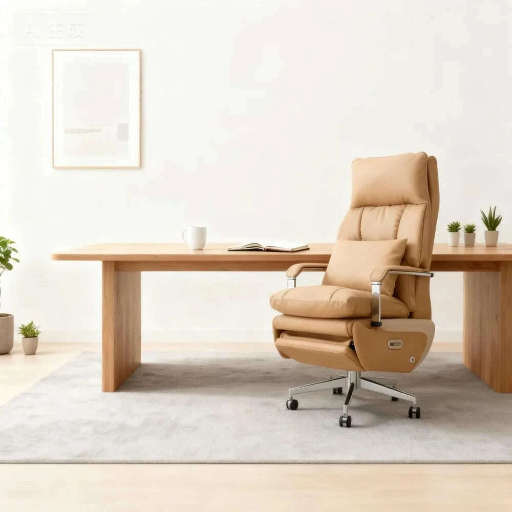 KIMLUD, Dual Motor Executive Home Office Chair with Footrest One-Click Electric Recline with Massage Pillow Support 430LBS Big and Tall, KIMLUD Womens Clothes