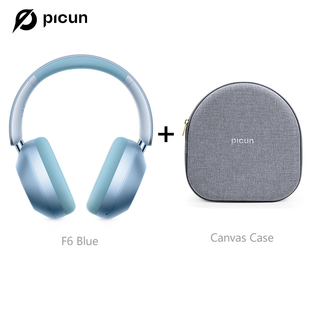 KIMLUD, Picun F6 Active Noise Cancelling Bluetooth Headset Hi-Res ANC Head Tracking 3D Audio Wireless Headphones APP Control Low Latency, KIMLUD Womens Clothes