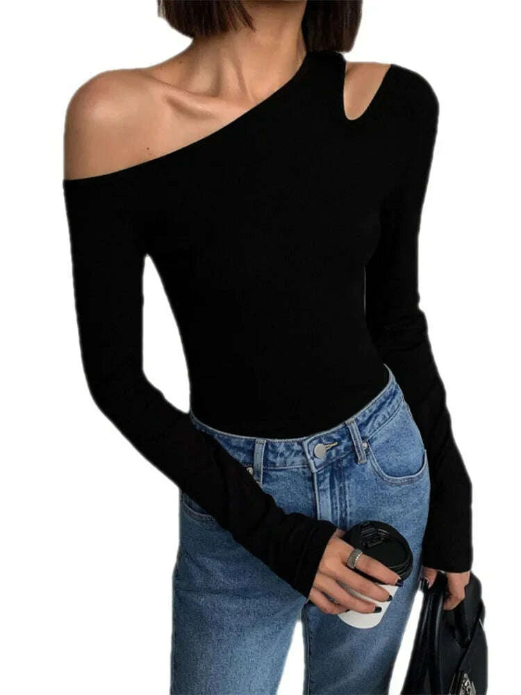 fashion-skew-collar-off-shoulder-long-sleeved-t-shirts-women-spring-new-solid-slim-fit-crop-top-sexy-hollow-out-tees-shirtskimludkimlud-35560444
