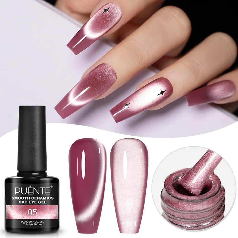 Reflective Glitter Gel Nail Polish Multidimensional Holographic Sparkle, UV-Curable Finish — Pink Lilac | KIMLUD