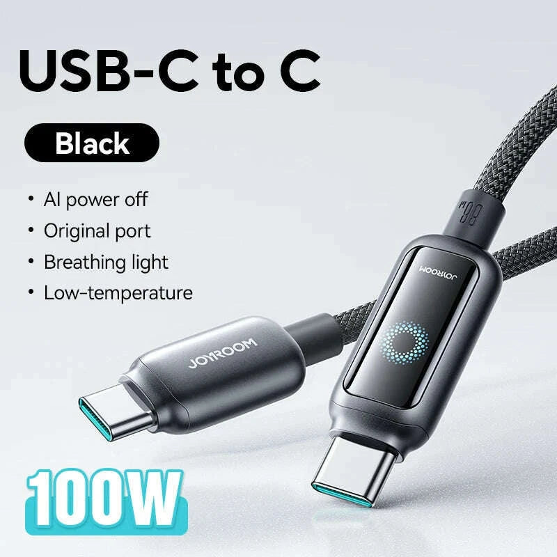 joyroom-100w-usb-c-cable-automatic-power-off-fast-charge-type-c-cable-for-iphone-16-15-pro-max-xiaomi-sumsang-huaweikimlud-womens-fashion-34616413