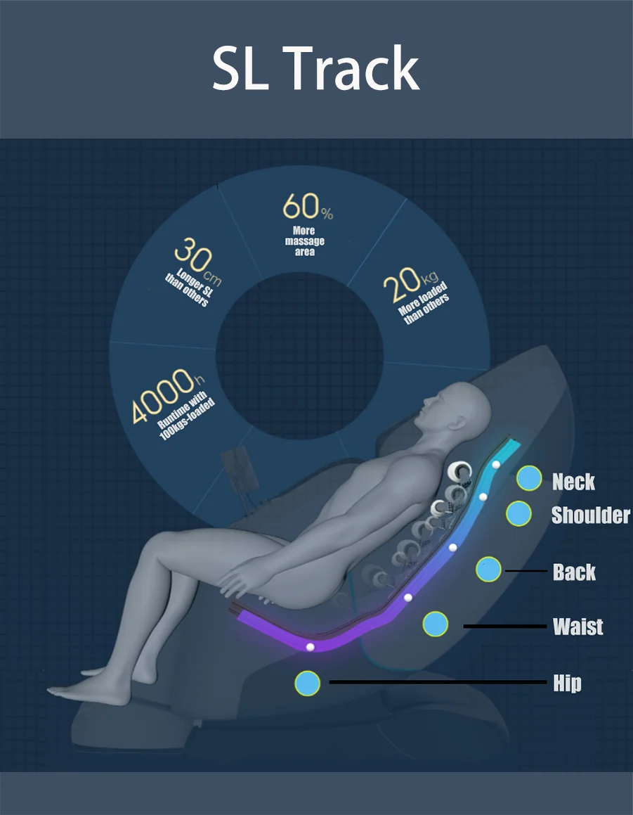 Home use 4D full body massage chair massage recliner chair with zero graviry - KIMLUD