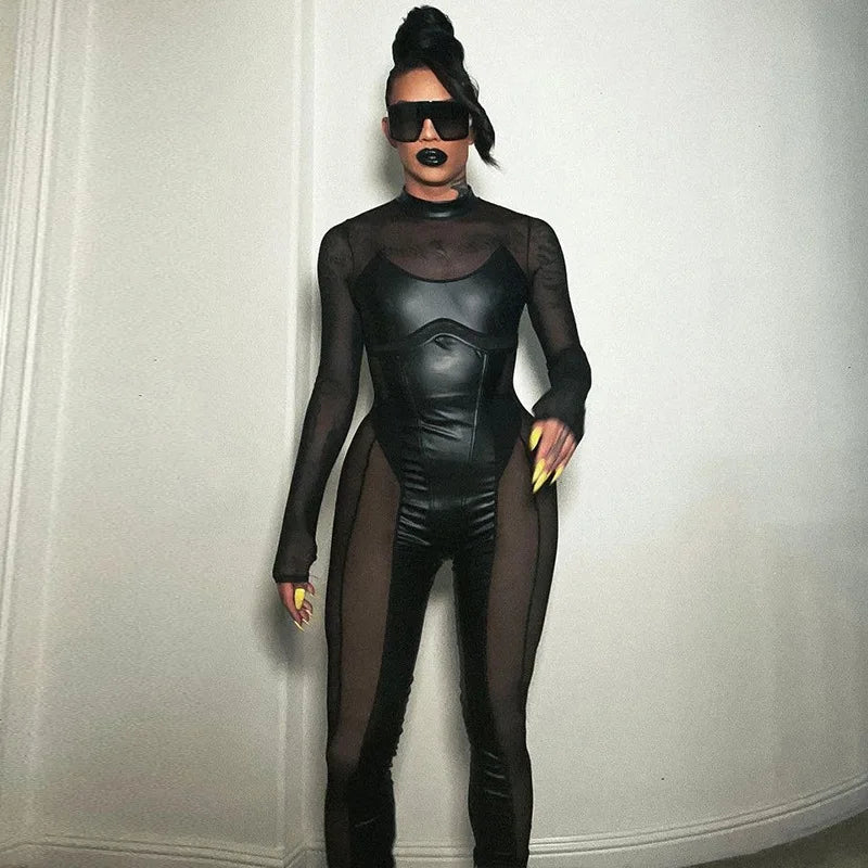 Jumpsuit – Cat Woman Cosplay – Polyester – Black | KIMLUD