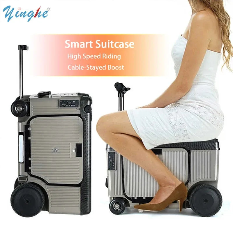 Luggage Travel Suitcase TravelSmart Riding Boarding Bag Elderly Scooter 20-Inch Electric Luggage Multi-Function Trolley Suitcase