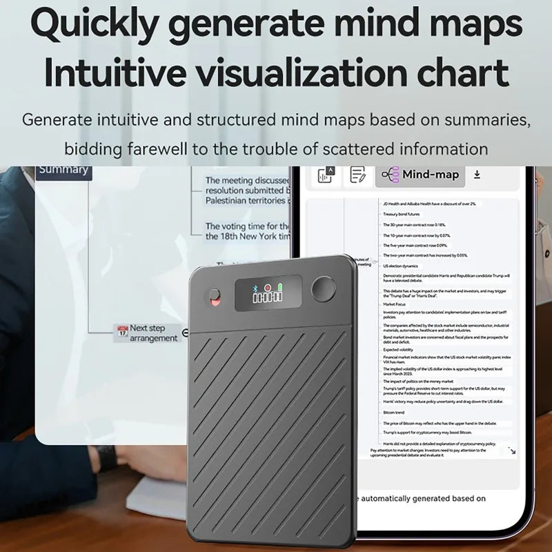 KIMLUD, 8GB-256GB AI Voice Recorder with Display Screen Real-Time Transcription & Translation Summarization Device for Lectures Meetings, KIMLUD Womens Clothes