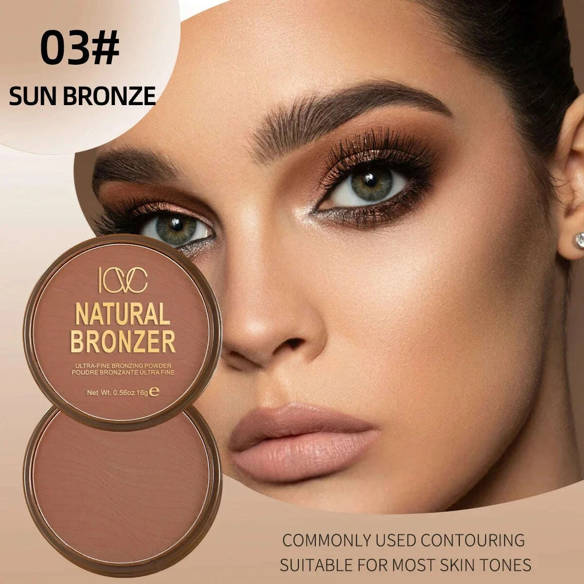 KIMLUD, Dark Skin Bronzer Contour Palette Matte Brown Nose Shadow Cheek Profile Powder Natural Face Modify Concealer Nude Makeup Setting, KIMLUD Womens Clothes