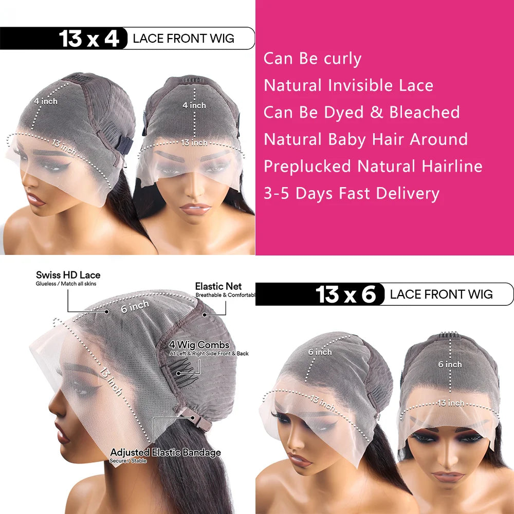 Lace Front Wig – Deep Wave – Remy Human Hair – Ombre 4/27 | KIMLUD