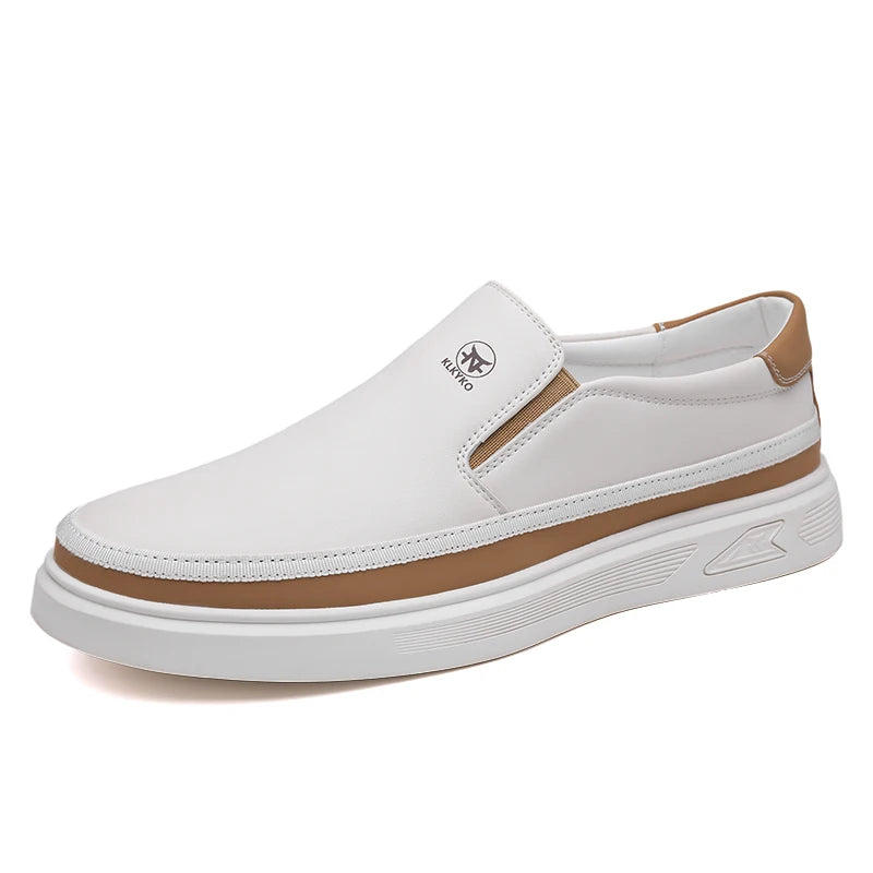 Men's Casual Shoes – Slip-On Driving Moccasin – Leather | KIMLUD