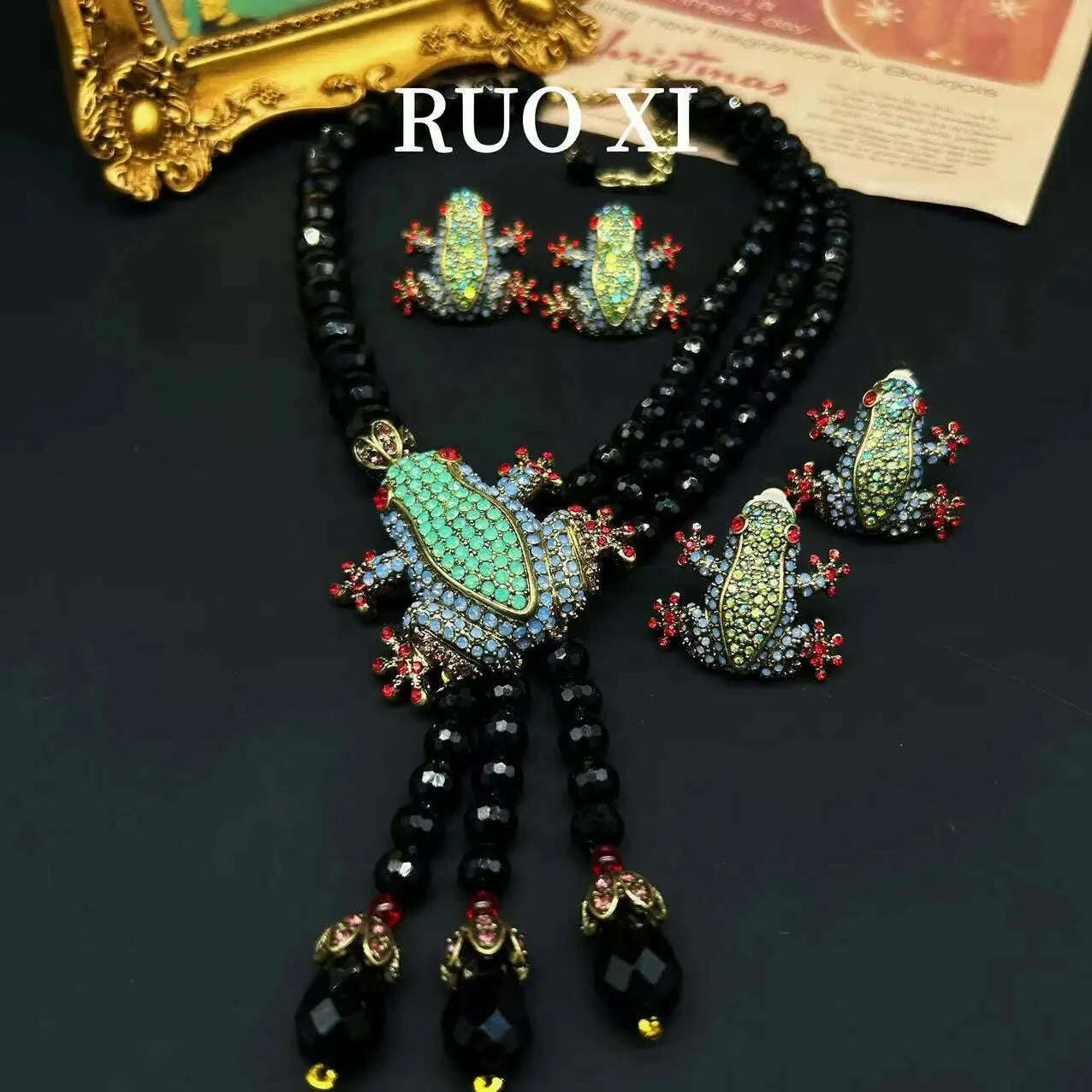 vintage-european-and-american-style-vintage-bohemian-tassel-animal-frog-set-autumn-and-winter-necklace-earrings-kimlud-kimlud-33912726