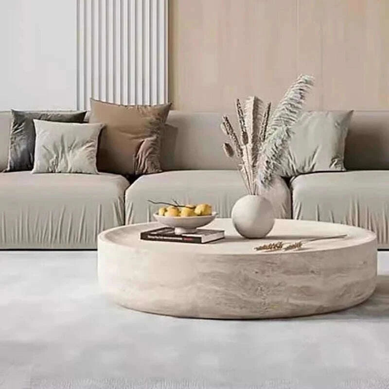 KIMLUD, Clear Japanese Industrial Simple Cute Space Saving Coffee Table Unique Mesas Bajas Living Room Furniture luxury Round Side Table, KIMLUD Womens Clothes