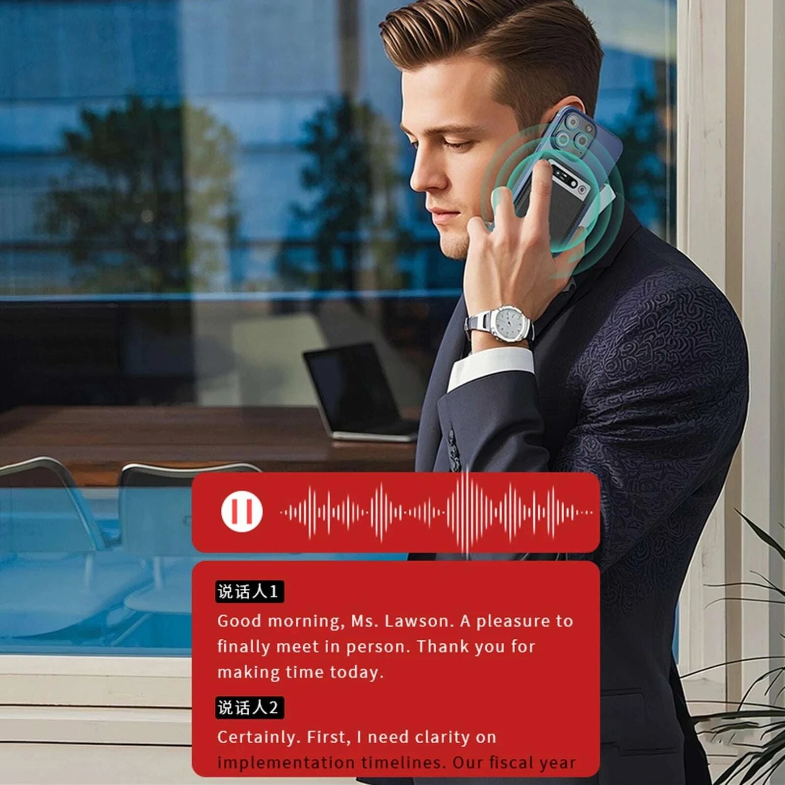 KIMLUD, 64G AI Voice Recorder Transcribe & Summarize Audio Recorder Support 134 Languages Language Translation Device for Meetings/Calls, KIMLUD Womens Clothes