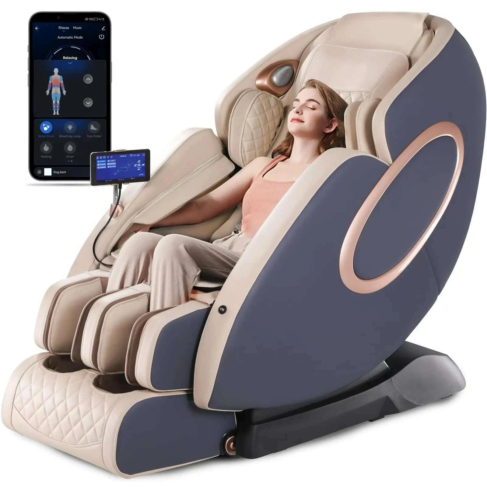 app-control-4d-massage-chairs-sl-track-full-body-shiatsu-recliner-zero-gravity-massager-with-yoga-stretching-foot-massage-rollerkimlud-womens-fashion-34604348