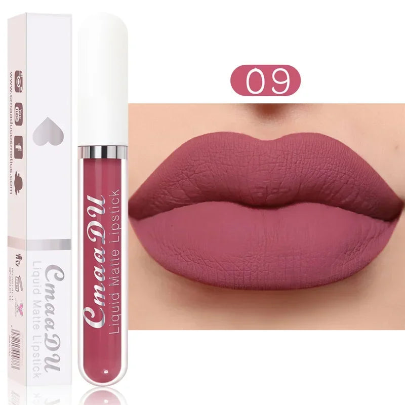 Velvet Liquid Lipstick - Waterproof Matte - Liquid Lipstick - Brown Nude | KIMLUD