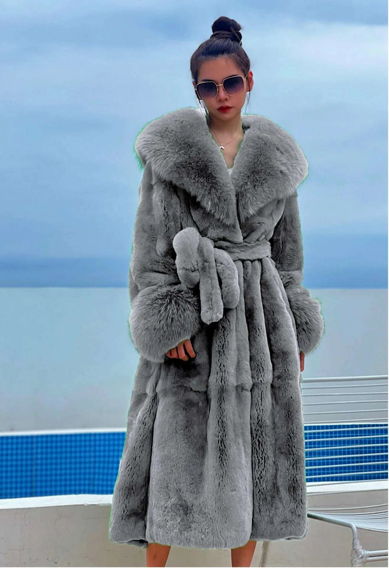KIMLUD, 2024 Long Mink Coats Women Fur Coats Winter Outwear Faux Fur Jacket Female Long Sleeve Ladies Casual Oversize Fur Coat Parkas, KIMLUD Womens Clothes
