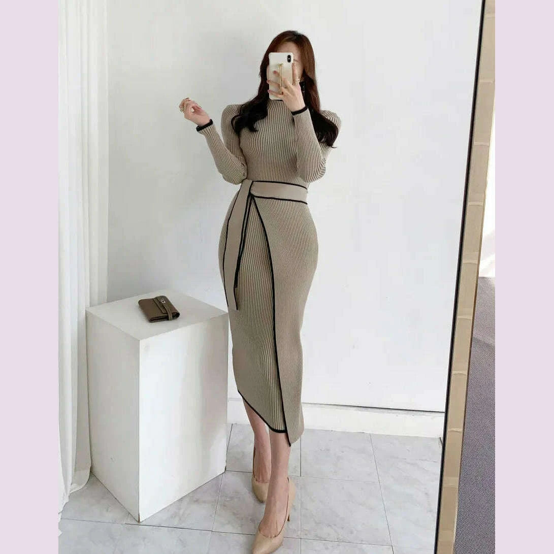 elegant-stand-collar-contrast-bandage-long-sleeve-women-knitted-dress-autumn-korean-fashion-casual-knit-bodycondresses-vestidos-kimlud-kimlud-33912087