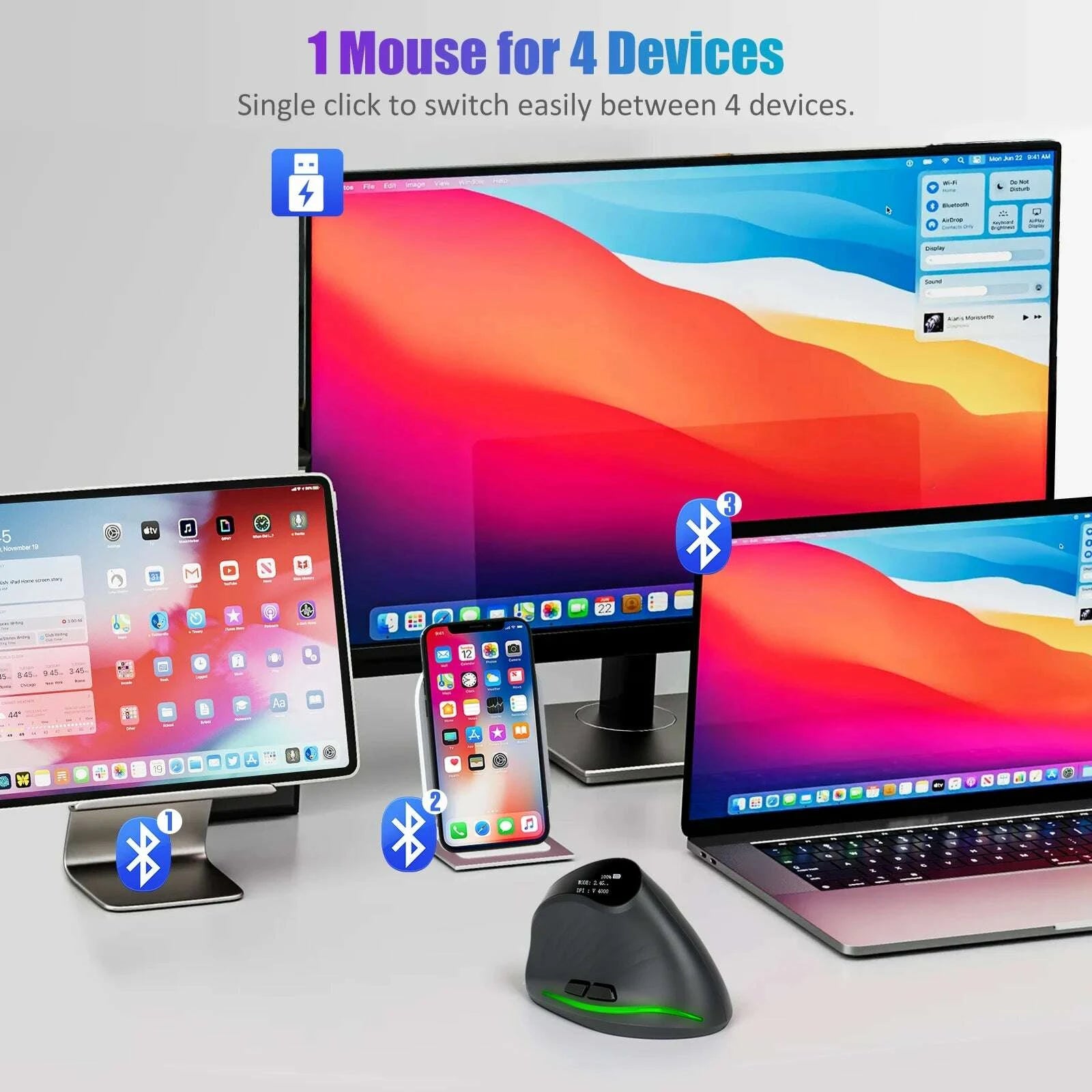 lefon-programming-vertical-mouse-ergonomic-wireless-bluetooth-mouse-4000dpi-with-oled-screen-gaming-mice-for-computer-pc-laptopkimludkimlud-35568027