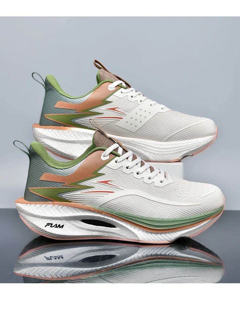 Men Sports Running Shoes Casual Marathon Breathable Lightweight Women's Comfortable Athletic Nonskid Walking Sneakers Outdoors