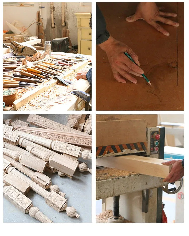 French farmhouse antique wooden armchair lounge living room furniture with stool accent chair