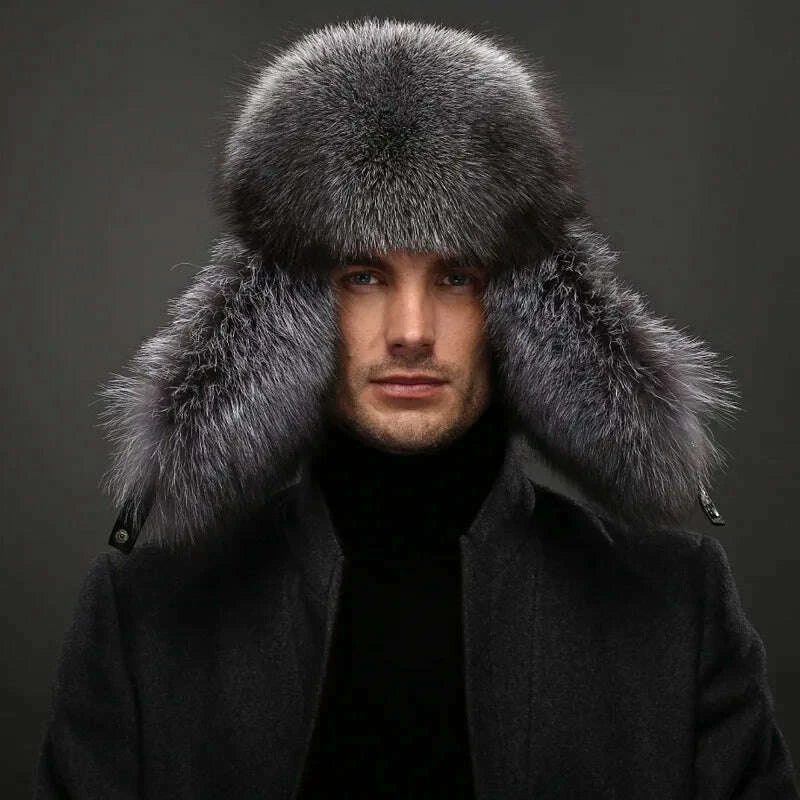 new-winter-mens-100-real-silver-fox-fur-bomber-hat-raccoon-fur-ushanka-cap-trapper-russian-man-ski-hats-caps-real-leather-topkimlud-womens-fashion-34618665